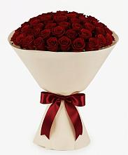 Букет 101 Бордовая роза Блэк Бакарра в Пластуновской