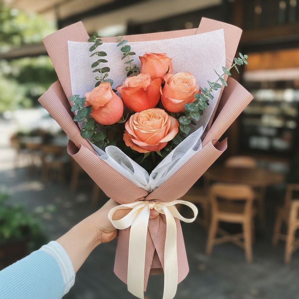 Букет цветов из: Розы в Пластуновской