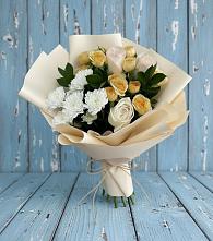Букет цветов из:  Розы и Хризантемы в Пластуновской