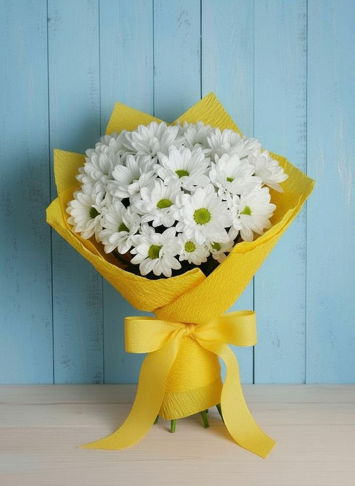 Букет цветов из: Хризантемы в Пластуновской