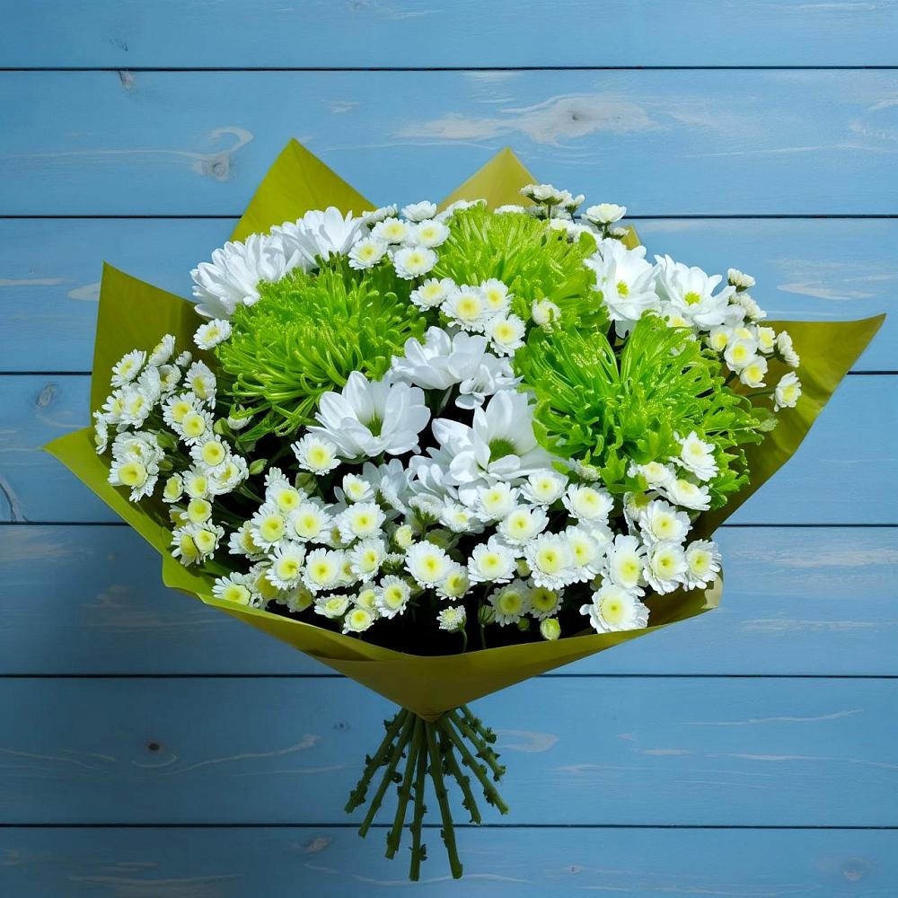 Букет цветов из: Хризантемы в Пластуновской