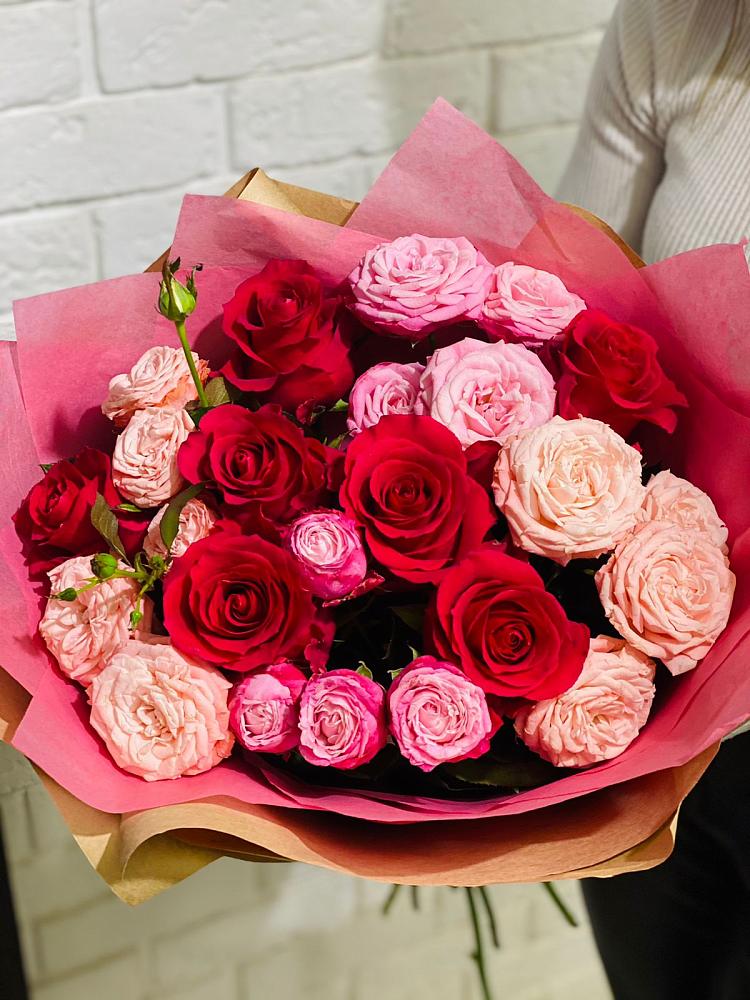 Букет цветов из: Розы в Пластуновской