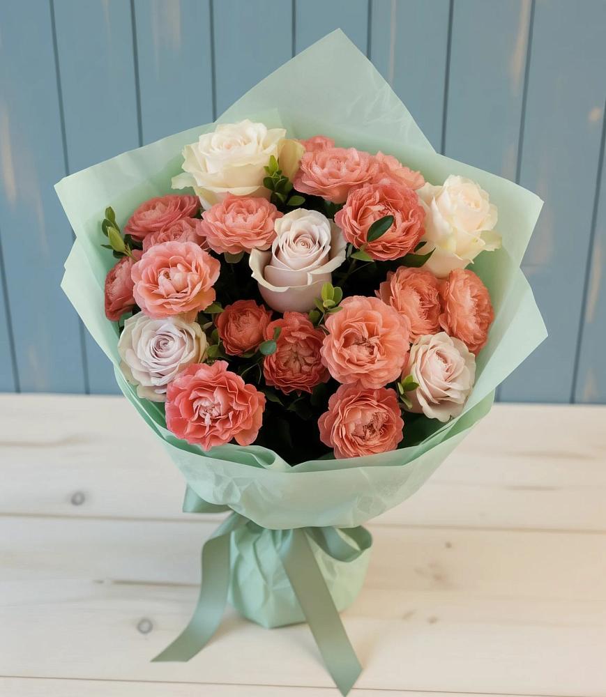 Букет цветов из: Розы в Пластуновской