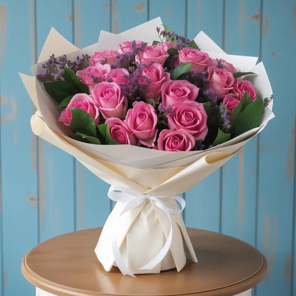 Букет цветов из: Розы в Пластуновской