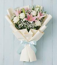 Букет цветов из:  Лилии в Пластуновской