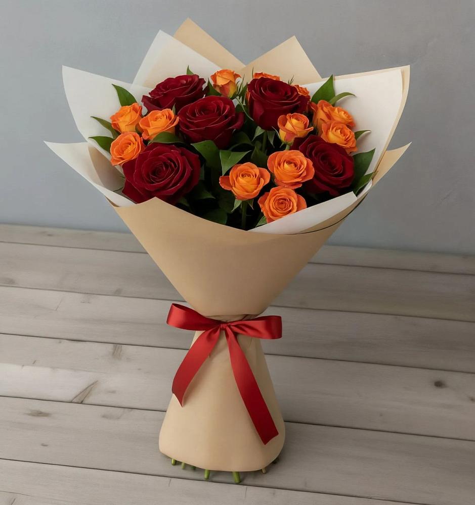 Букет Любовь и восторг в Пластуновской